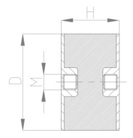 JNDE型<a href='http://www.jsintltrading.com' target='_blank'><u>橡膠減震器</u></a>結構